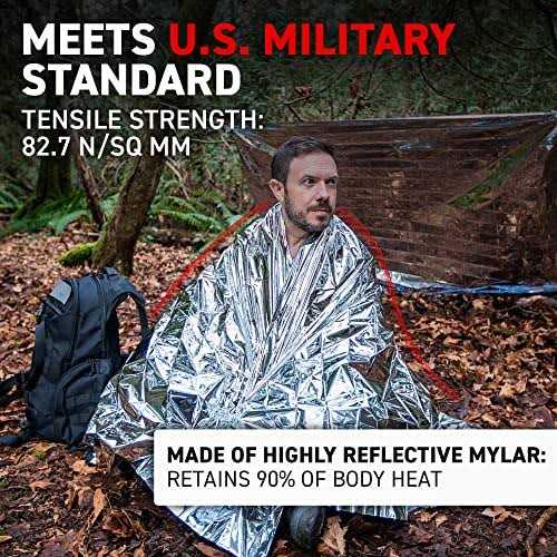 72 Hrs Mil-spec Emergency Mylar Thermal Space Survival Blankets - Image 5