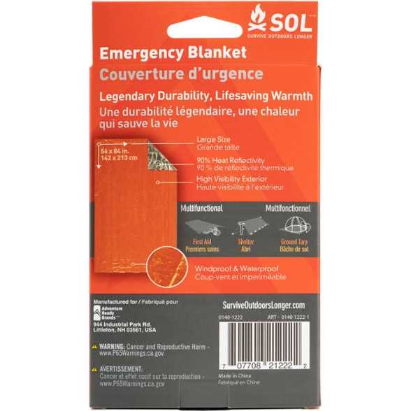 SOL Heavy Duty Emergency Blanket - Image 4