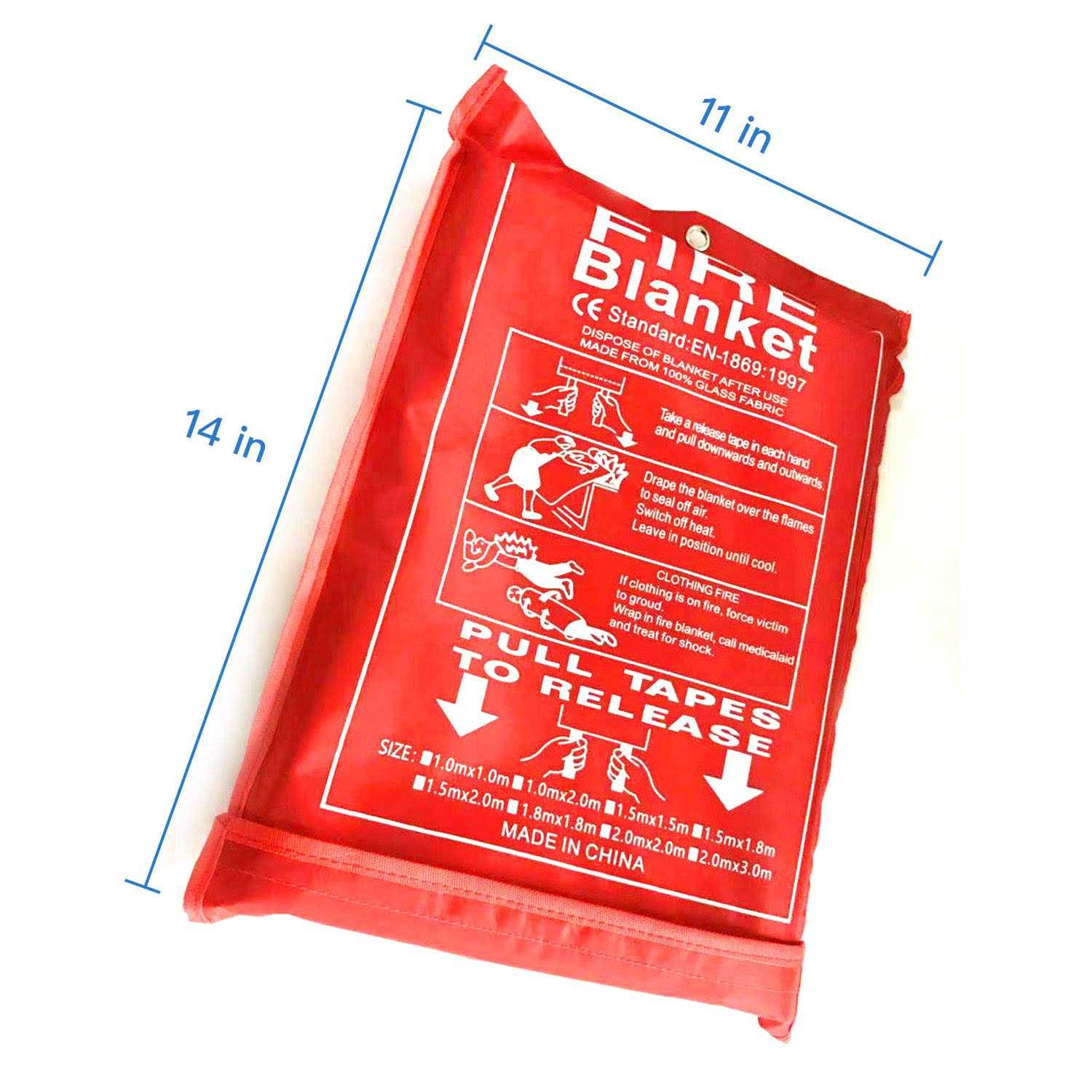 Gihunk Welding Blanket Heavy Duty Fiberglass Fire Blanket Protect Work Area from Sparks - Image 3