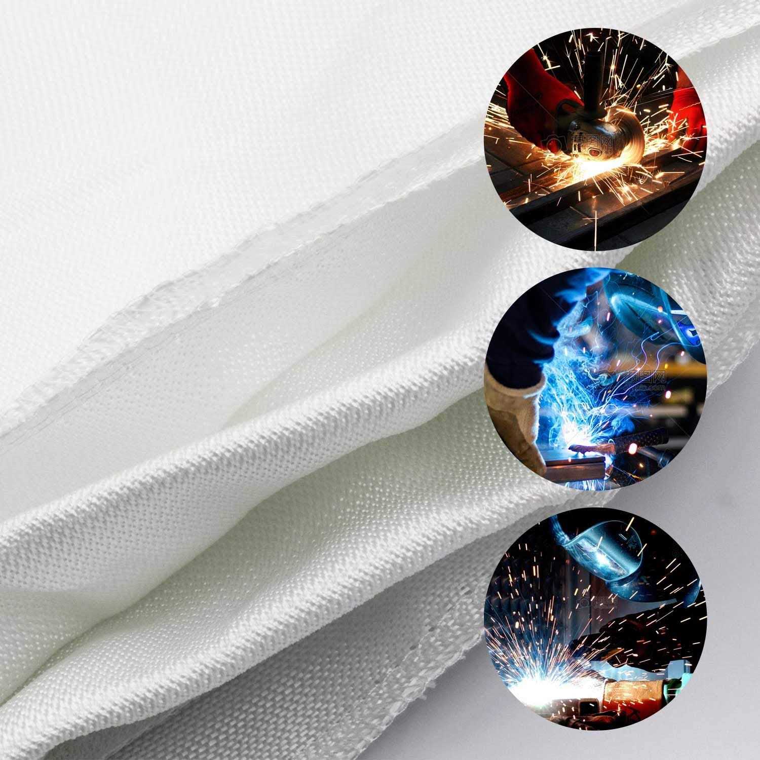 Gihunk Welding Blanket Heavy Duty Fiberglass Fire Blanket Protect Work Area from Sparks - Image 5