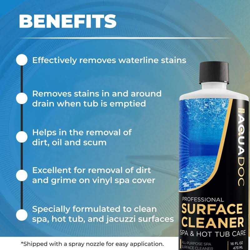 Spa Cleaner & Hot Tub Cleaner Spray Best Spa Surface Cleaner for Hot Tubs - Image 4