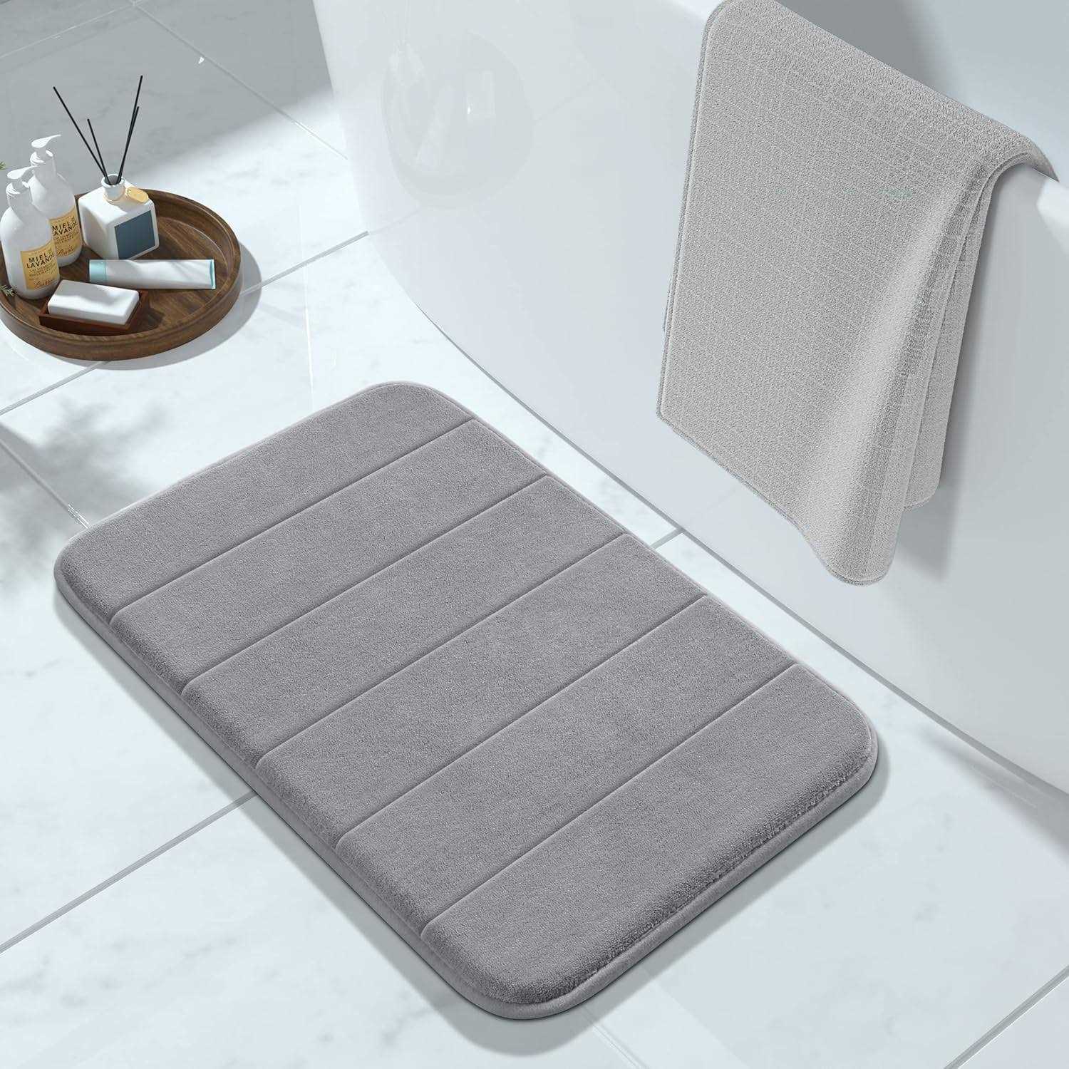 Yimobra Memory Foam Bath Mat Large Size, Soft and Comfortable - Image 4