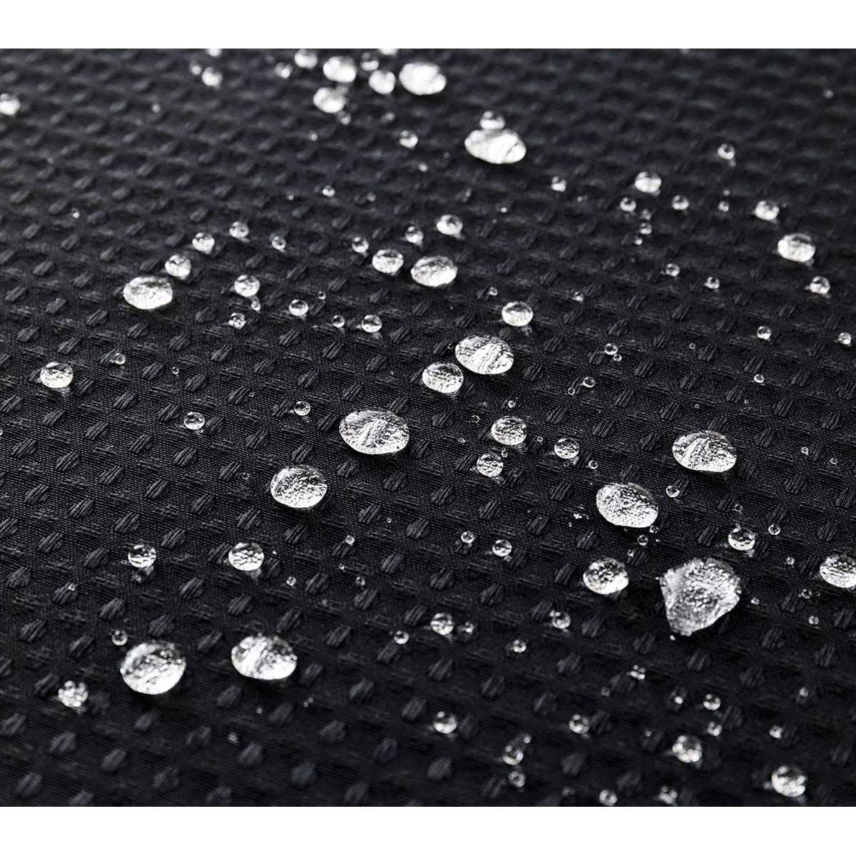 Wpm No Hooks Required Shower Curtain with Snap-in Liner Waffle Weave Design - Image 5