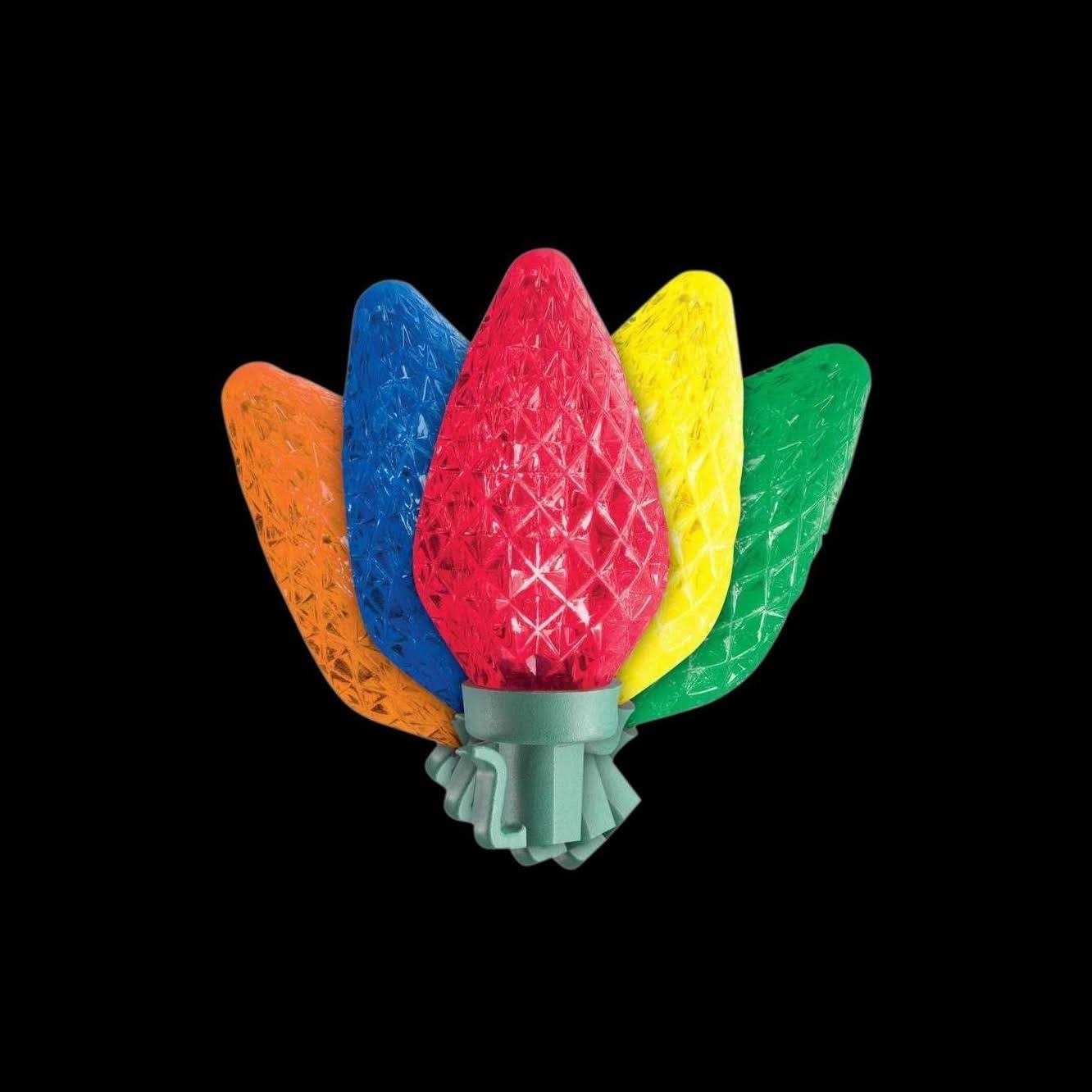 Home Accents Holiday 100-Light Multi-Color LED C9 Christmas Light String Set on Spool - Image 3