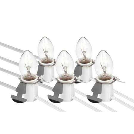Alternative view of Creative Hobbies Five Light Replacement Accessory Cord 9 Foot White Cord with 5 Lights, Perfect for Lighting Holiday Decorations and Christmas Villages
