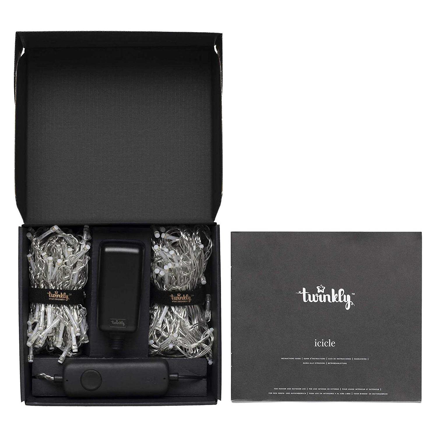 Twinkly Icicle App-Controlled Smart LED Christmas Lights 190 RGB - Image 5