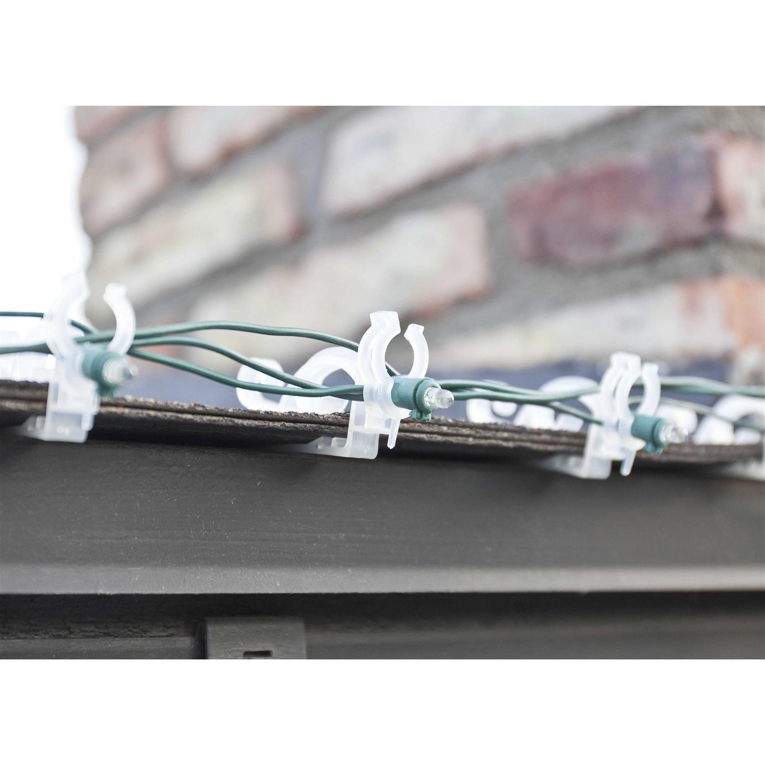 Alternative view of Set of 25 Clear Max Pro Anywhere Christmas Light Clips