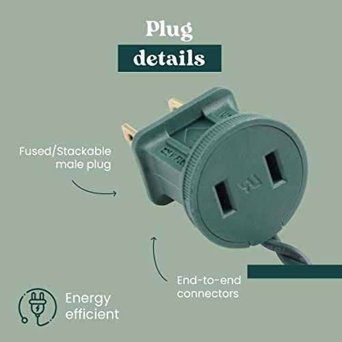 Christmas Tree Lights 60 Count G12 Globe Indoor Outdoor String Lights - Image 2