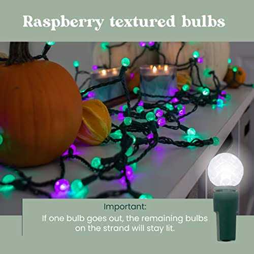 Christmas Tree Lights 60 Count G12 Globe Indoor Outdoor String Lights - Image 3