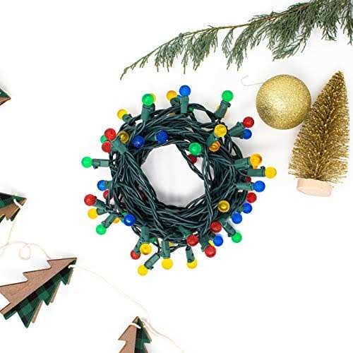Christmas Tree Lights 60 Count G12 Globe Indoor Outdoor String Lights - Image 4