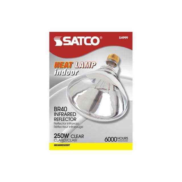 Satco 250W Clear R40 Heat Lamp S4999 - Image 2