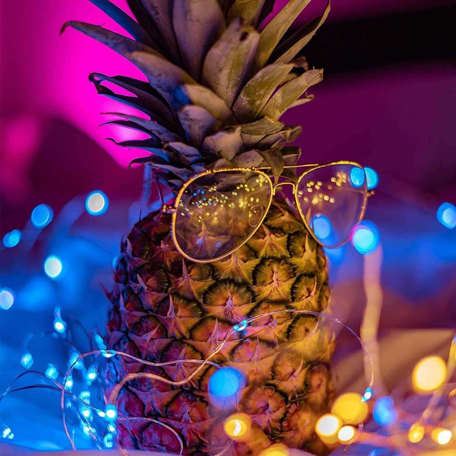 Alternative view of Color Changing Fairy String Lights 33 Ft 100 Led Usb Silver Wire Lights with Remote And Timer