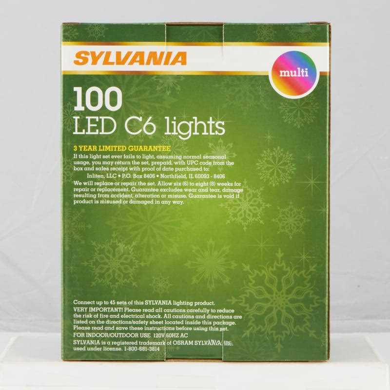 Sylvania 100 Ct LED C6 Lights - Image 2