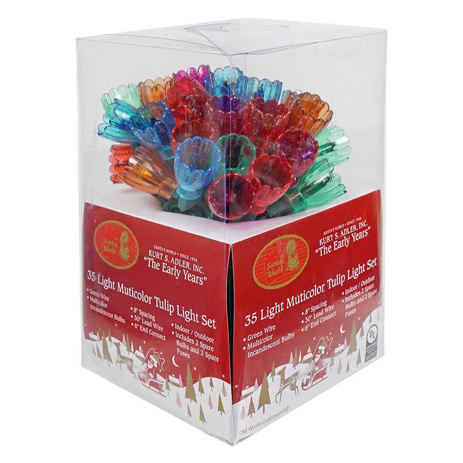 Kurt Adler Multi Color Tulip Light Set - Image 4