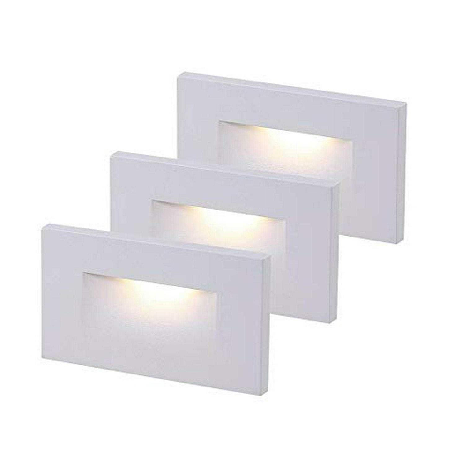 CLOUDY BAY 120V Dimmable LED Indoor Outdoor Step Light,3-Pack