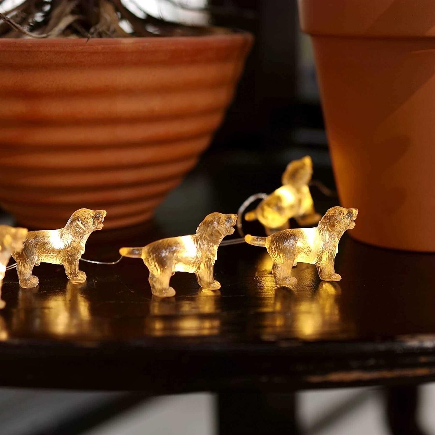 Cute Decorative Lights Fairy String Lights Labrador Gifts for Women Novelty Puppy Lights 20LEDs 8ft USB Plug In or Battery Operated for Bedroom