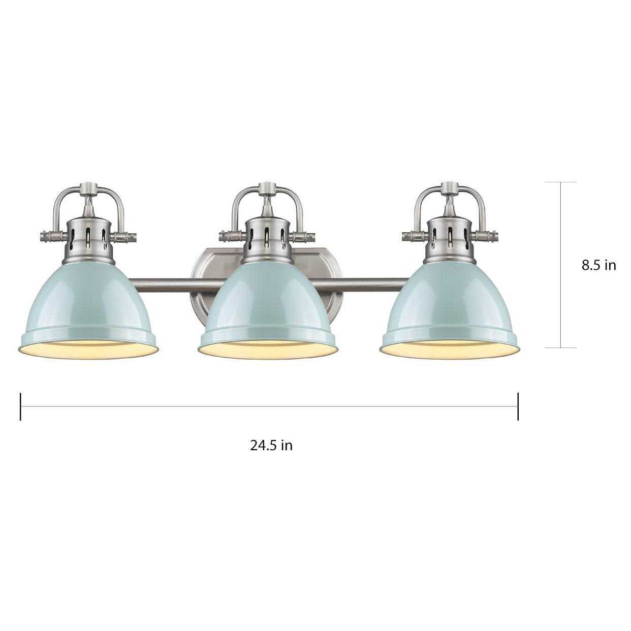 Golden Lighting Duncan 3 Light Bath Vanity 3602-BA3 - Image 2