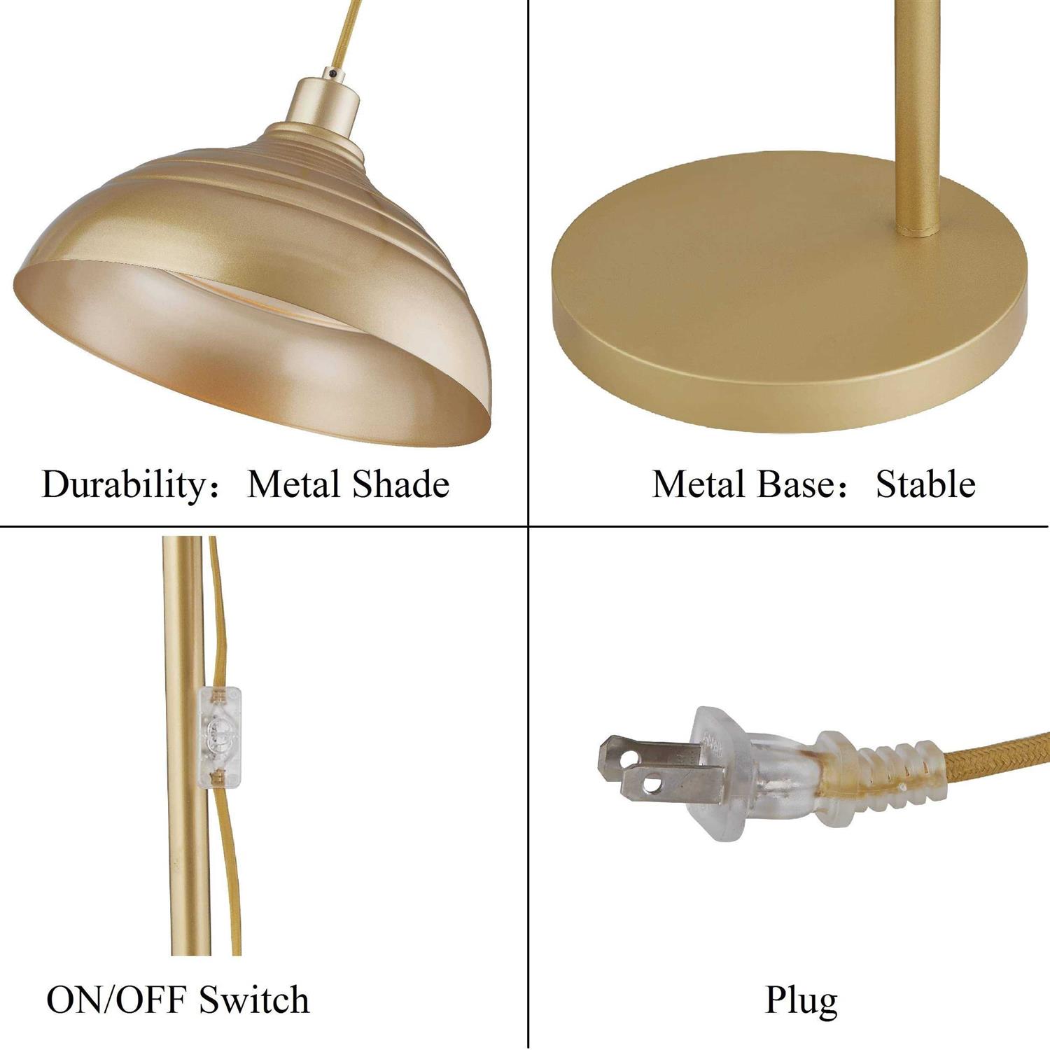 Woxxx Industrial Floor Lamp Modern Rustic Task Floor Lamp Finish - Image 5