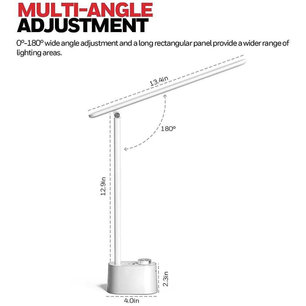 Honeywell Foldable Modern Table Lamp with USB A+C Charging Port - Image 3