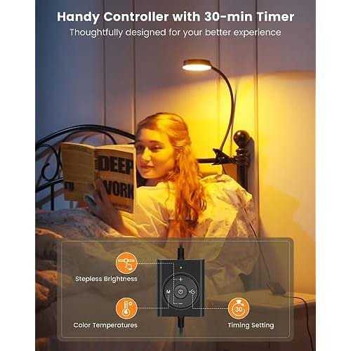 Glocusent 36 LED Clip-on Reading Light for Desk - Image 4