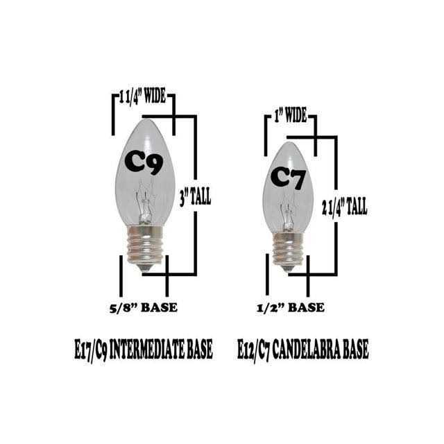 Novelty Lights C7 Christmas Lights Set Indoor/Outdoor Christmas Light String Hanging Christmas Lights - Image 2