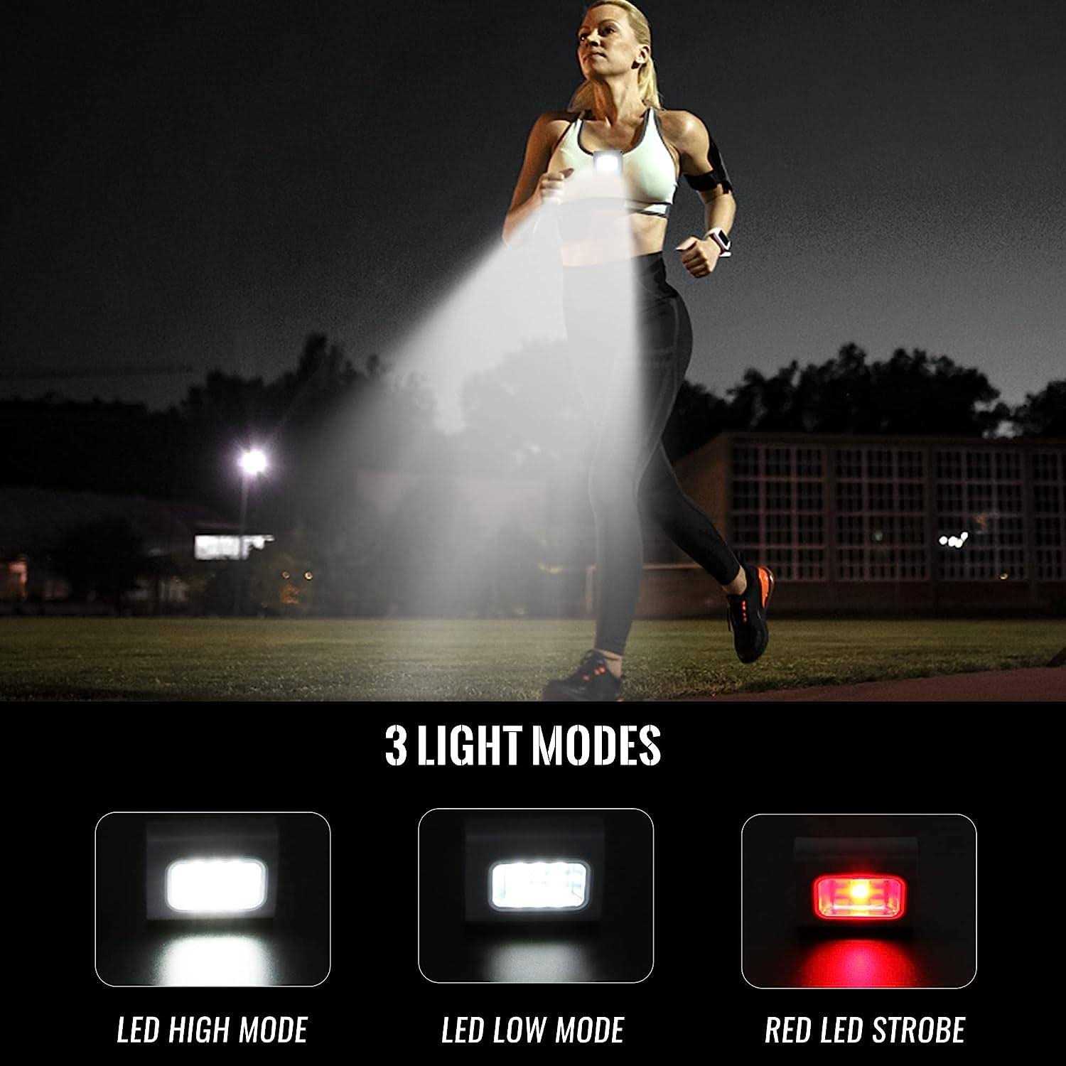 Alternative view of Clip on Running Lights 2Pack Rechargeable Night Light with Strong Magnet Reflective