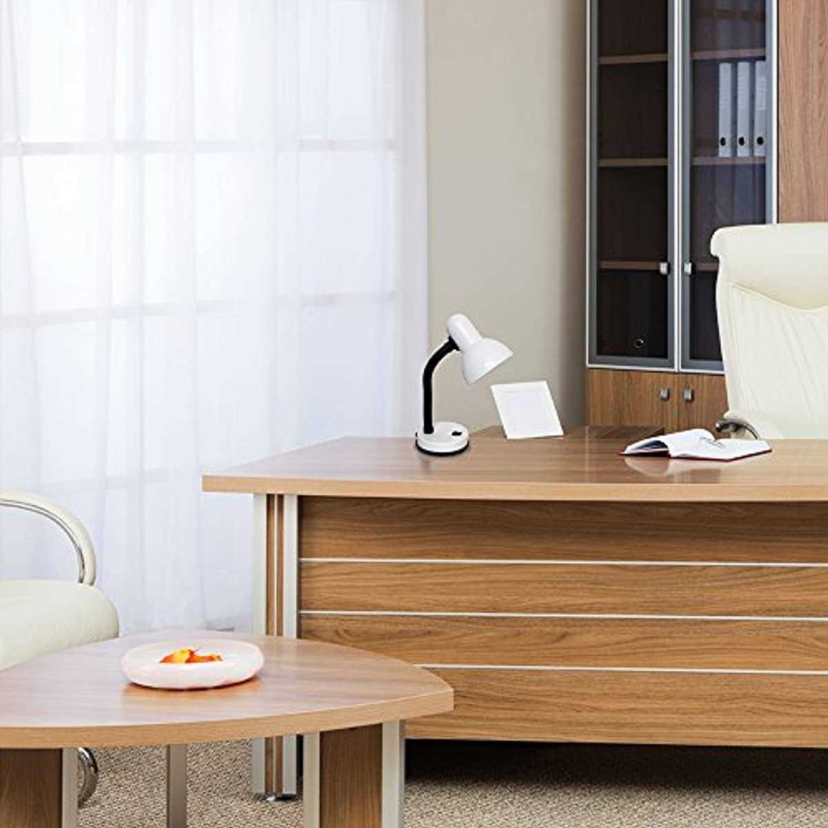 Alternative view of Simple Designs Basic Metal Desk Lamp with Flexible Hose Neck