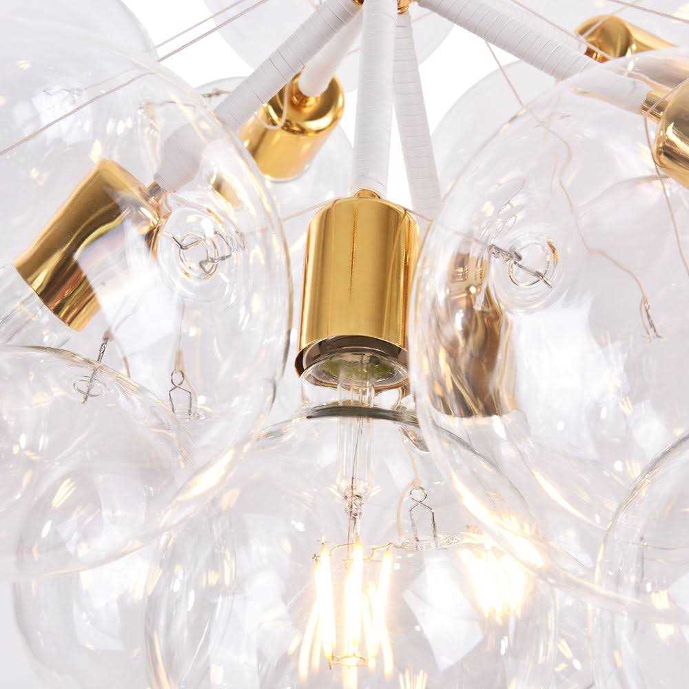 Alternative view of Contemporary Clear Glass Globe Bubble Chandelier