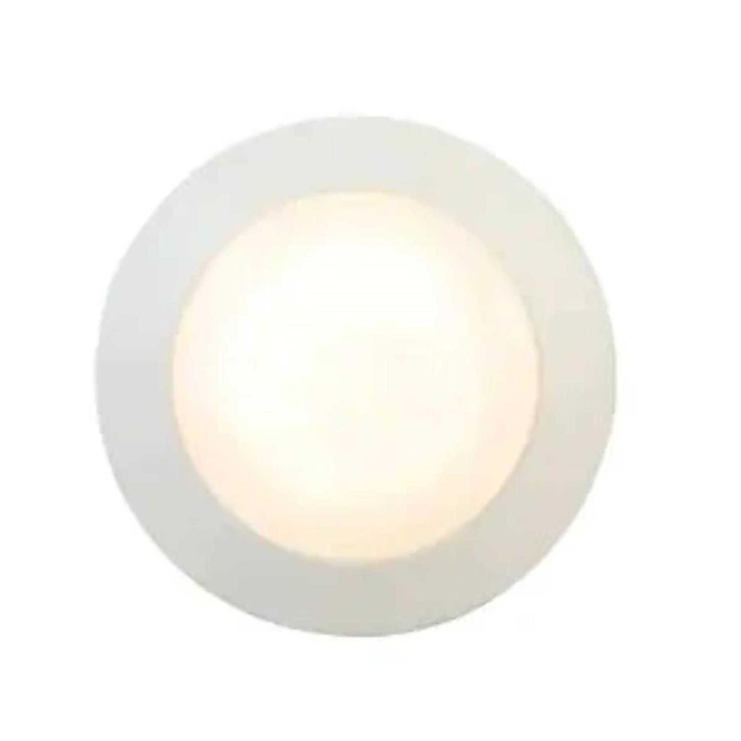 Alternative view of Commercial Electric 7 in. White LED Flush Mount