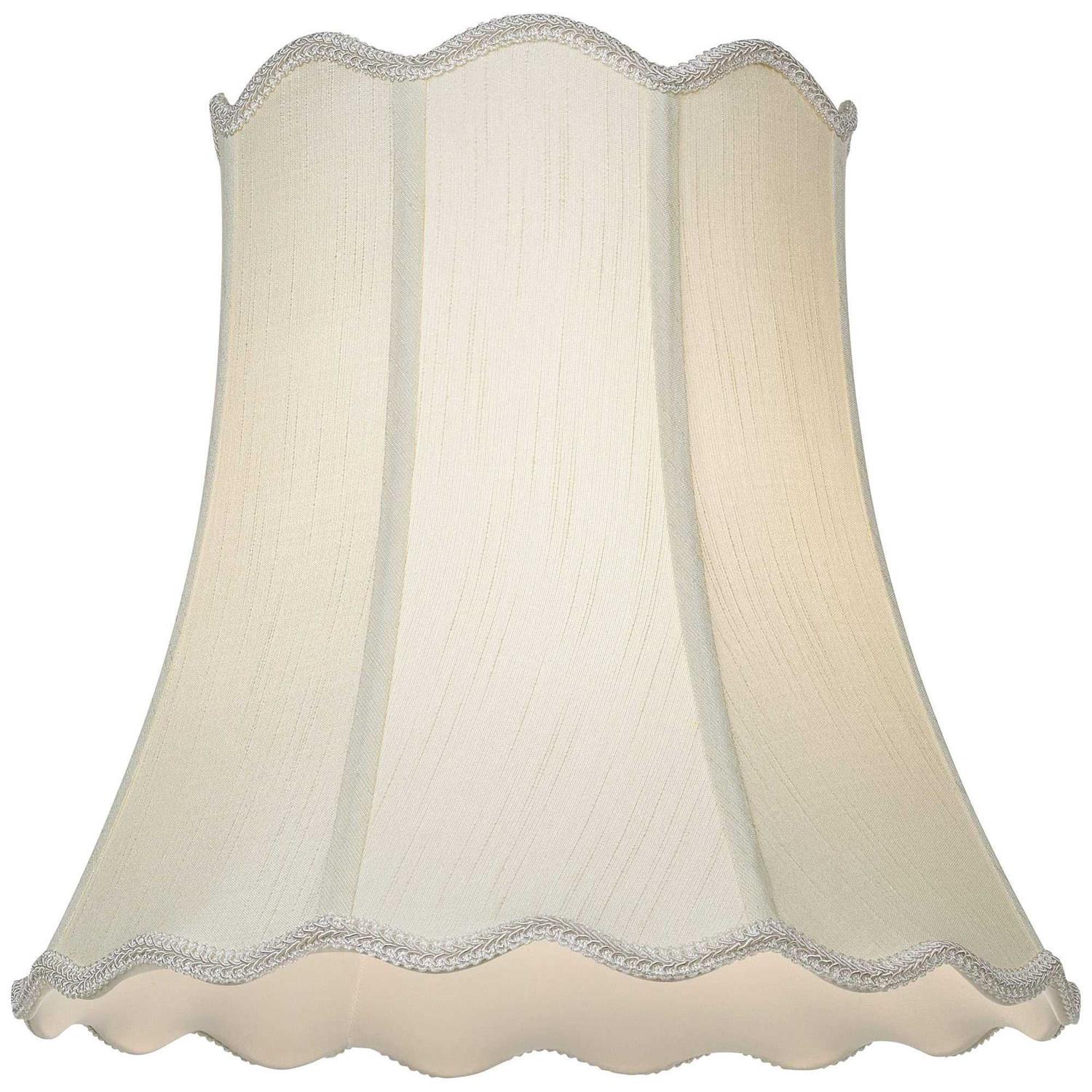 Imperial Shade Imperial Creme Scallop Bell Lamp Shade - Image 4