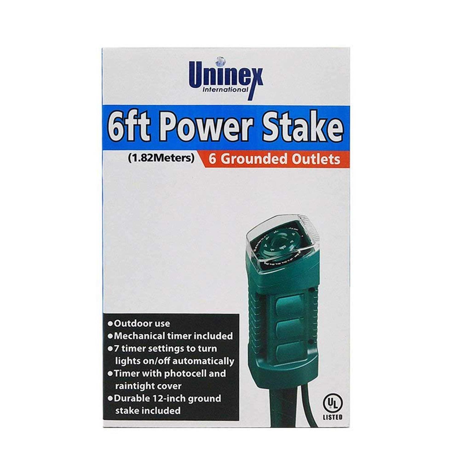 Uninex EC1607 Outdoor Yard Stake with Mechanical Timer Photocell Light Sensor - Image 3