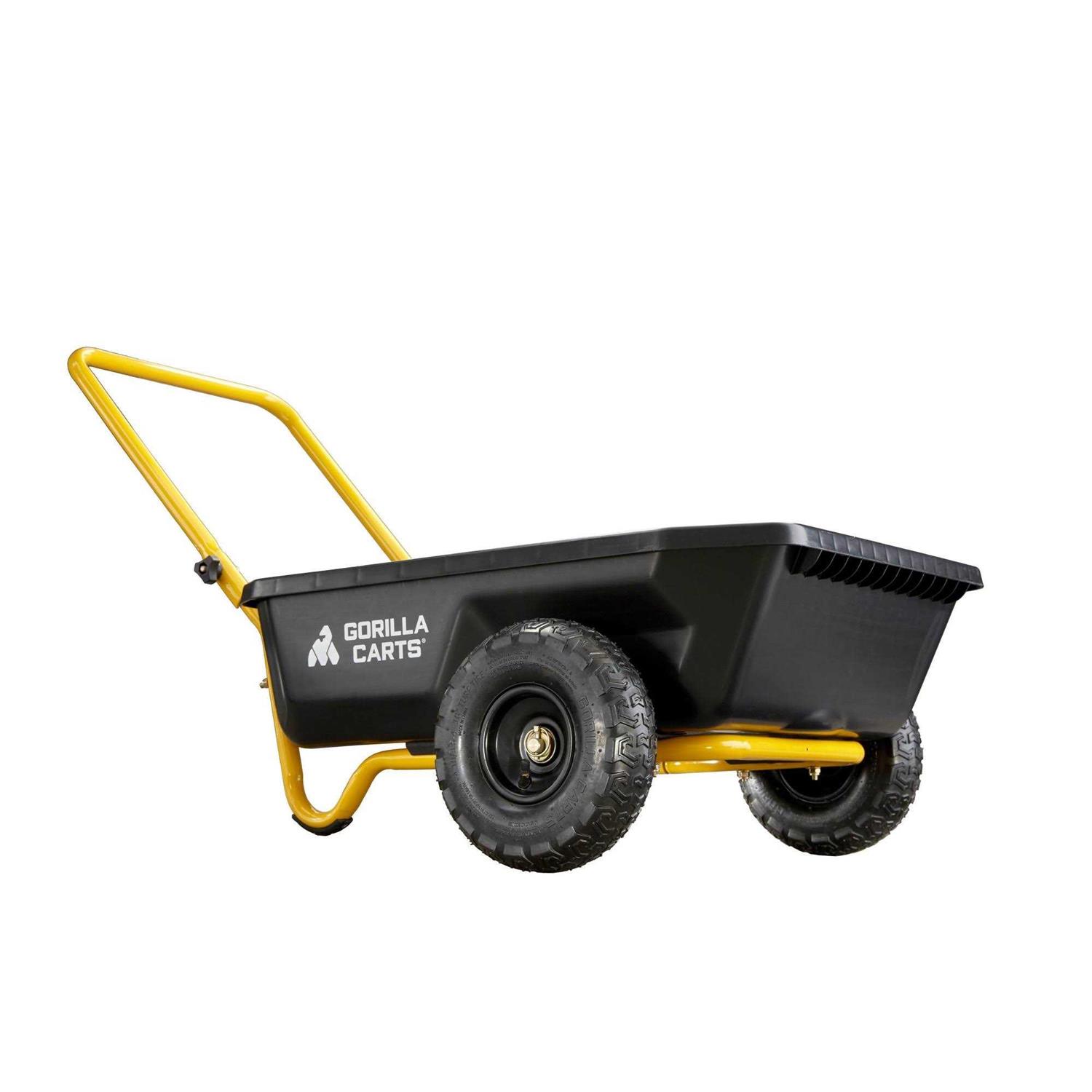 Gorilla Carts 4 Cu ft Poly Yard Cart GCR-4 - Image 5
