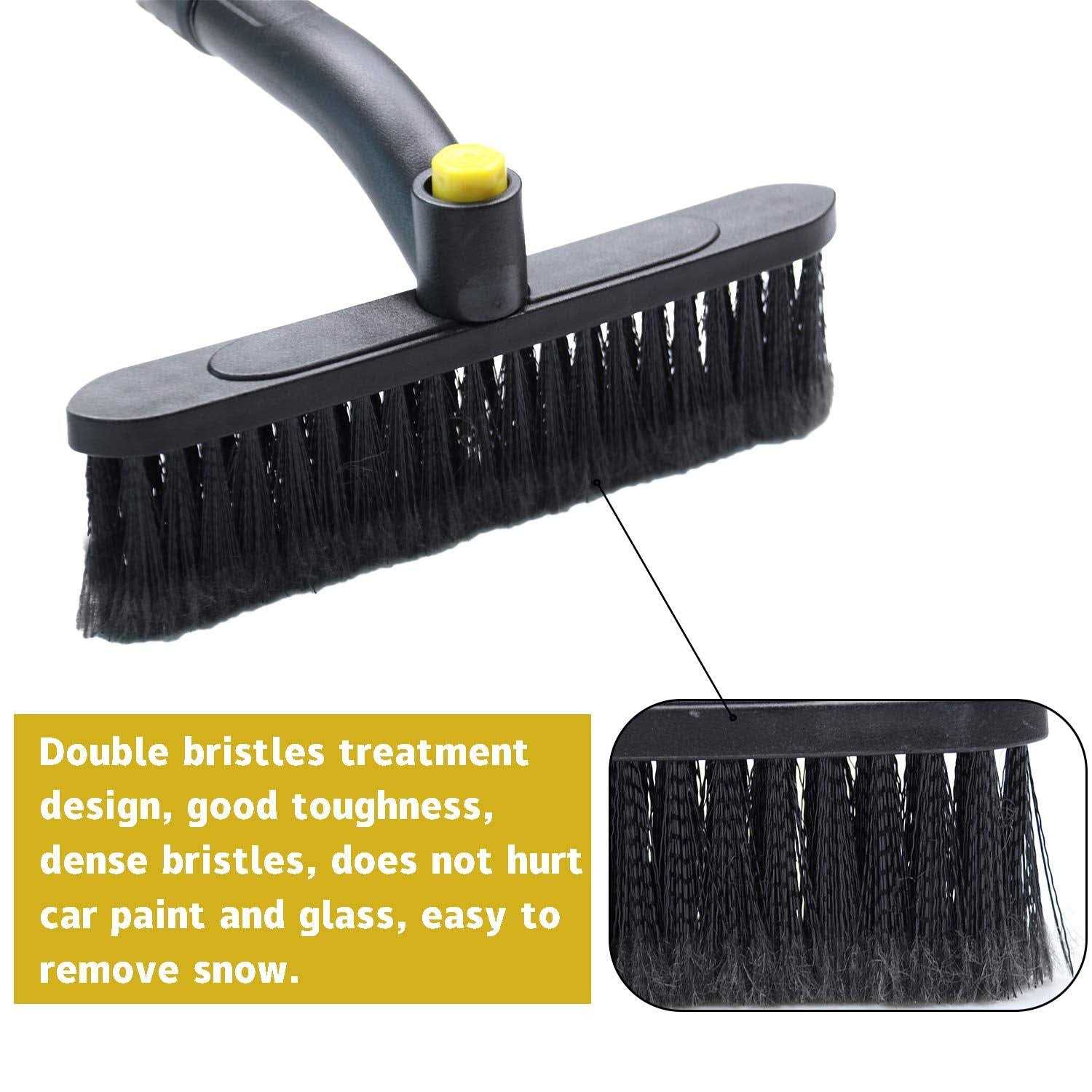 Livtee 32 Snow Brush and Ice Scrapers for Car Windshield Extendable Car Snow Accessories with Foam Grip - Image 5