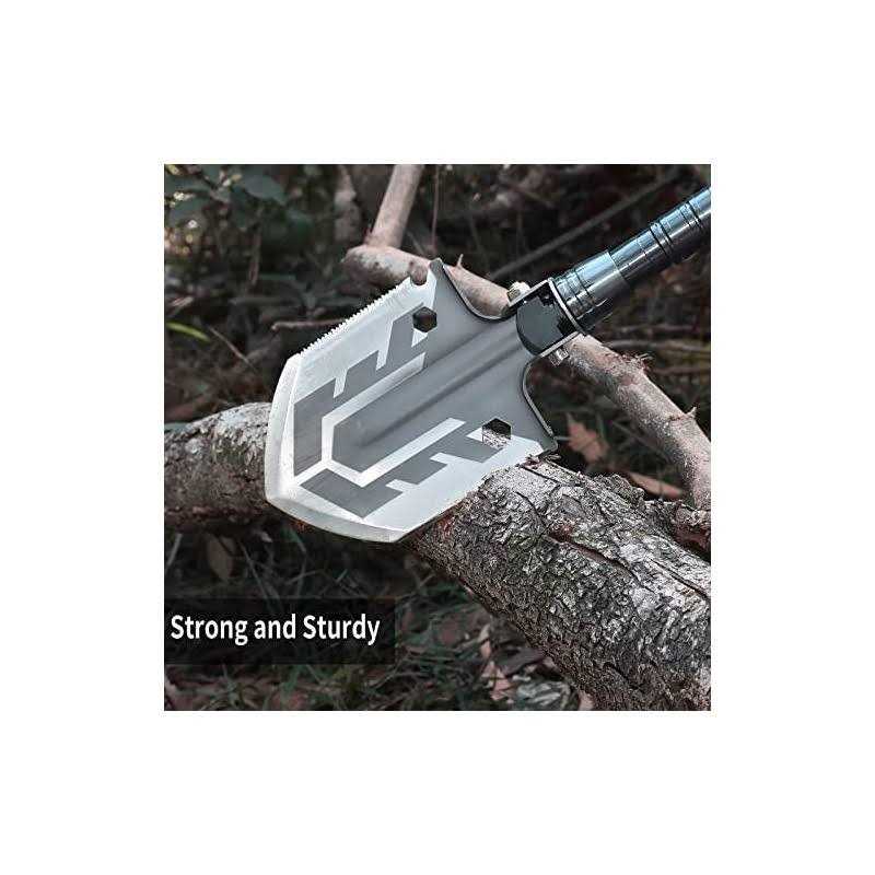 Mempa Survival-Shovel Tactical Shovel Multi Purpose 23 in 1 Folding Shovel Ultimate Survival Tools Camping Shovel Folding Multitool for Camping - Image 3