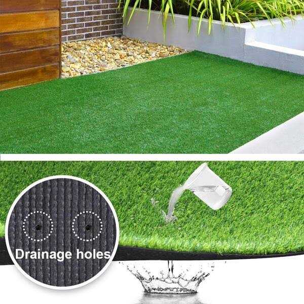 Lita 5.5ft x 6.5ft Realistic Deluxe Artificial Grass Synthetic Thick Lawn Turf C - Image 5