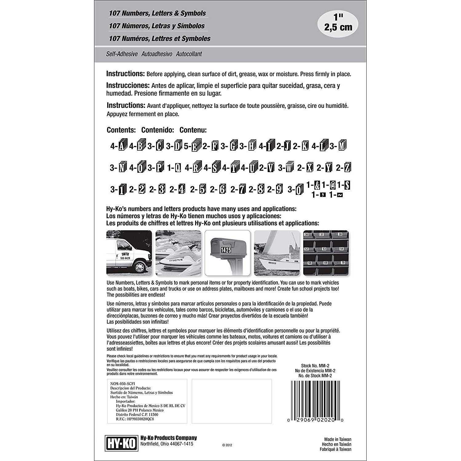 Hy-Ko 1 in. Numbers - Image 5