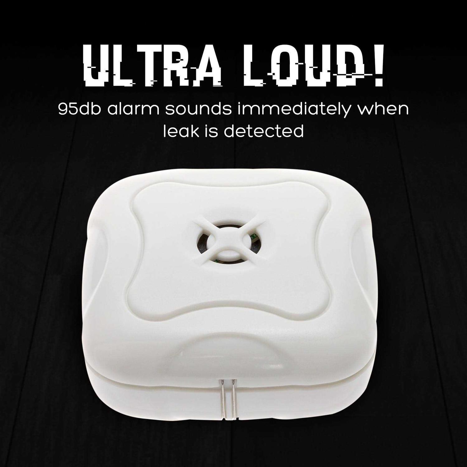 Mindful Design Water Leak Detector 95 dB Flood Detection Alarm Sensor for Bathrooms - Image 5