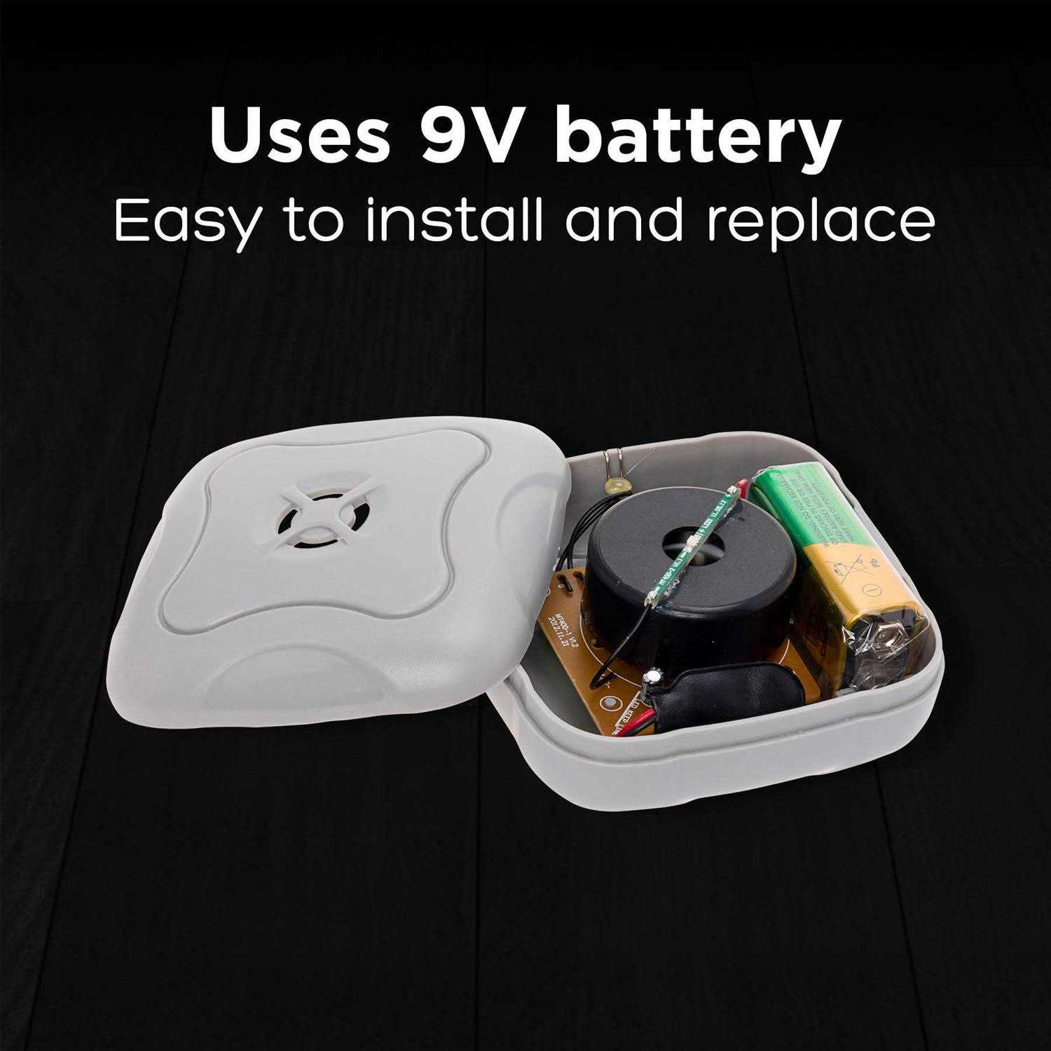 Mindful Design Water Leak Detector 95 dB Flood Detection Alarm Sensor for Bathrooms - Image 5