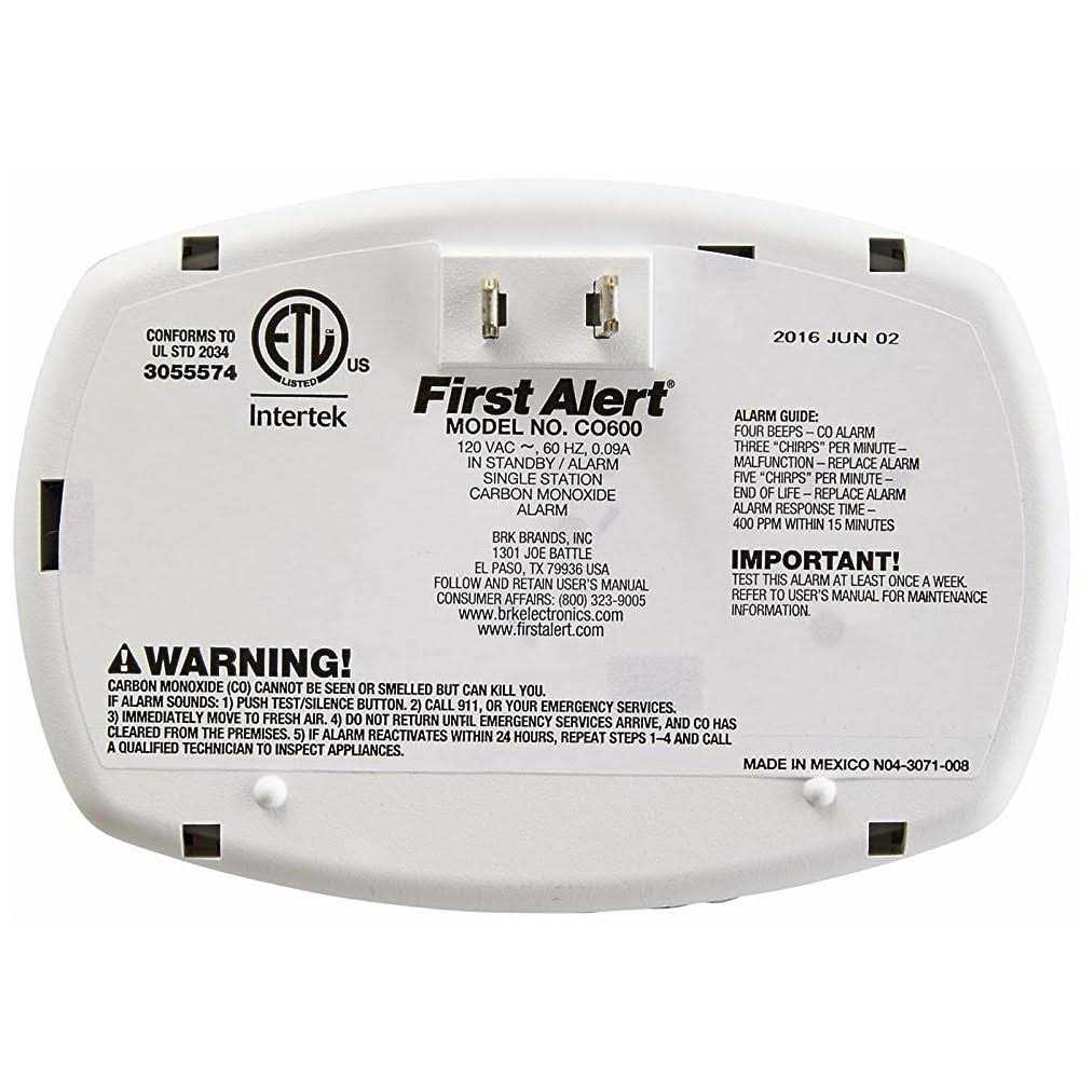 First Alert Plug-In Carbon Monoxide Detector - Image 5