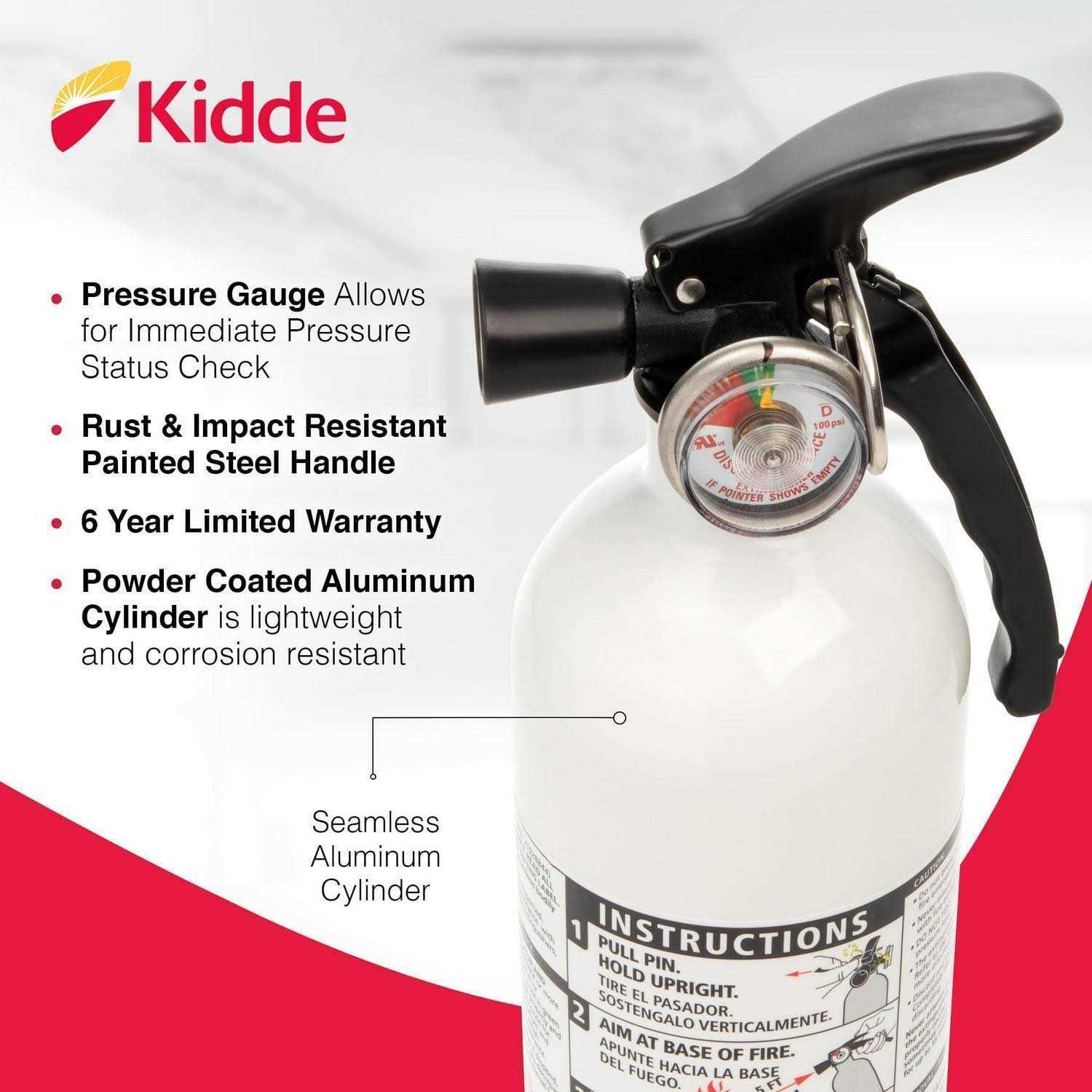 Kidde Fire Kitchen Fire Extinguisher 21008173MTL - Image 3