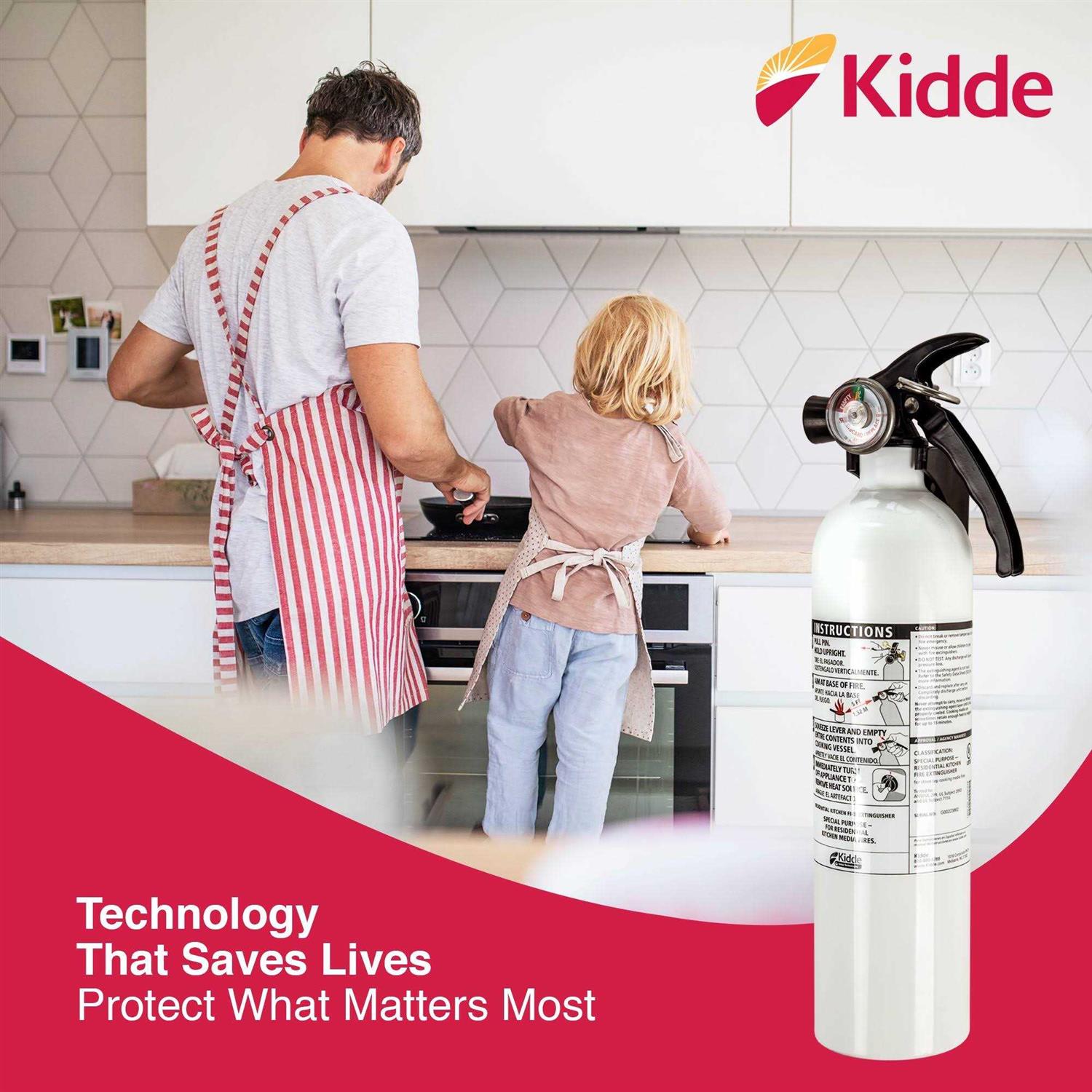 Kidde Fire Kitchen Fire Extinguisher 21008173MTL - Image 4