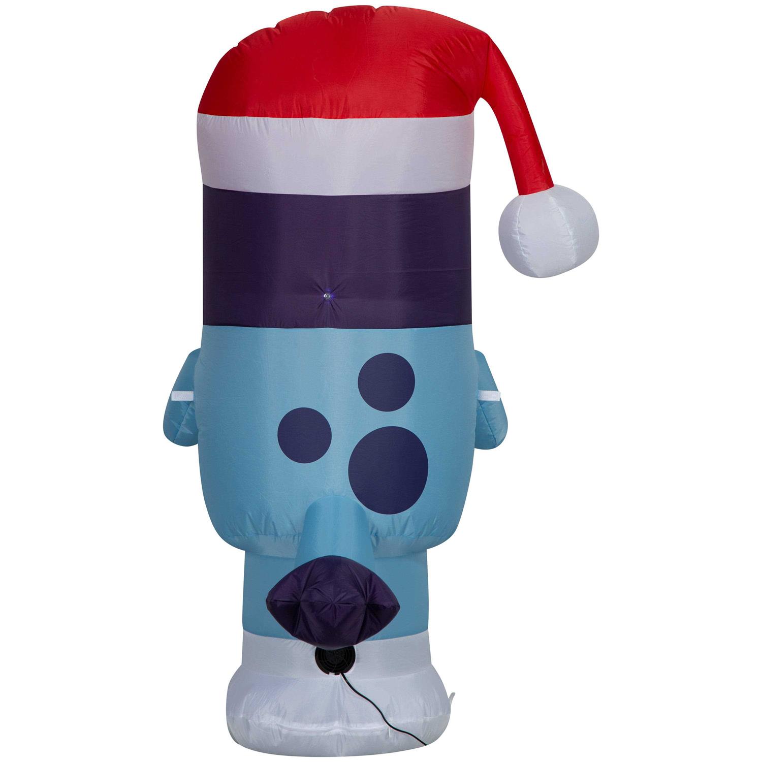 Gemmy Bluey Airblown Inflatable 5FT Christmas Bluey with Present Home & Office Supplies on sale