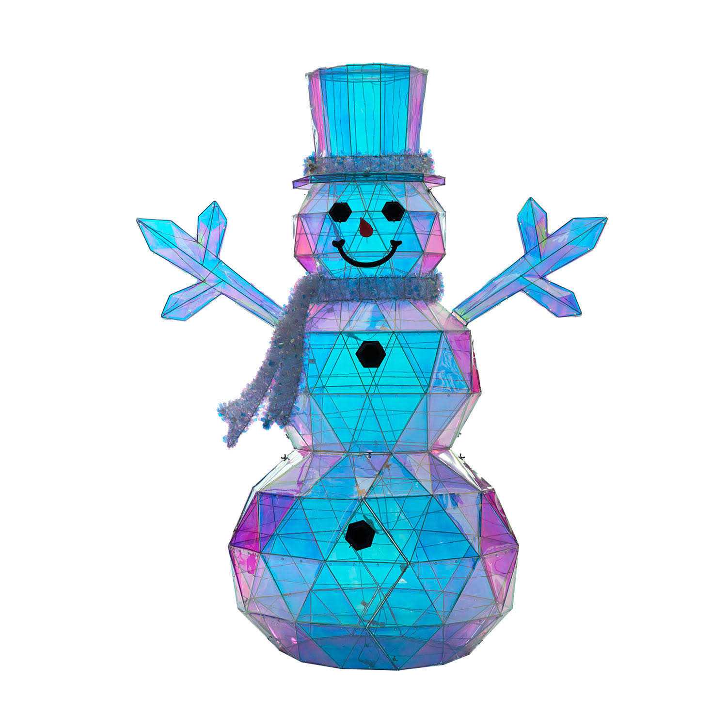 Member's Mark 6' Pre-Lit Prismatic Snowman - Image 2