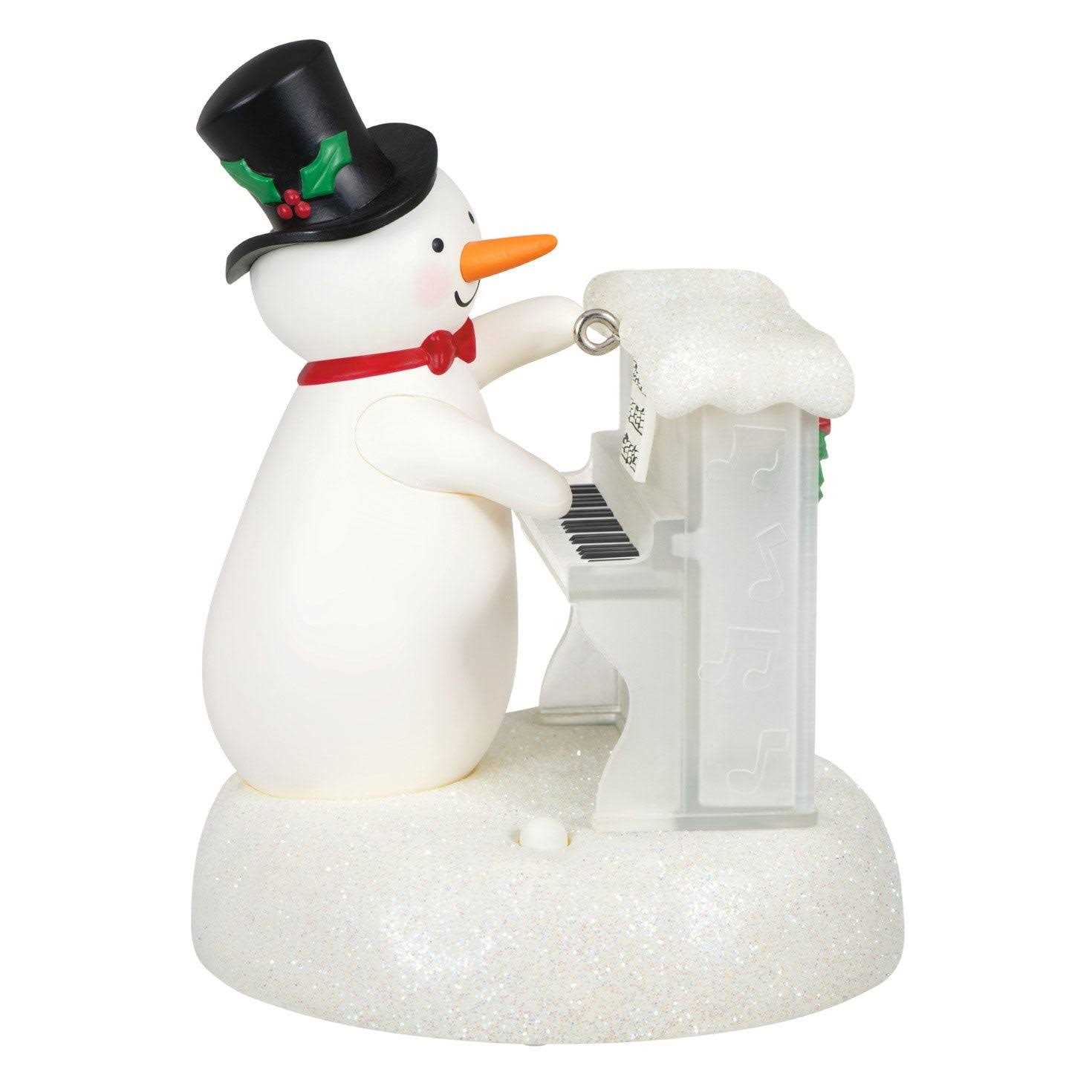 Hallmark 2023 Sing-Along Showman Snowman Musical Ornament - Image 3