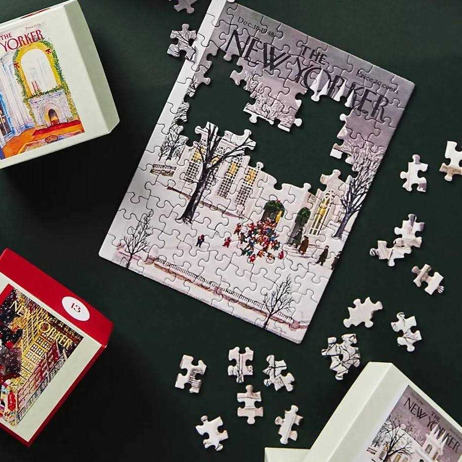 New York Puzzle Company New Yorker Puzzle Advent Calendar - Image 2