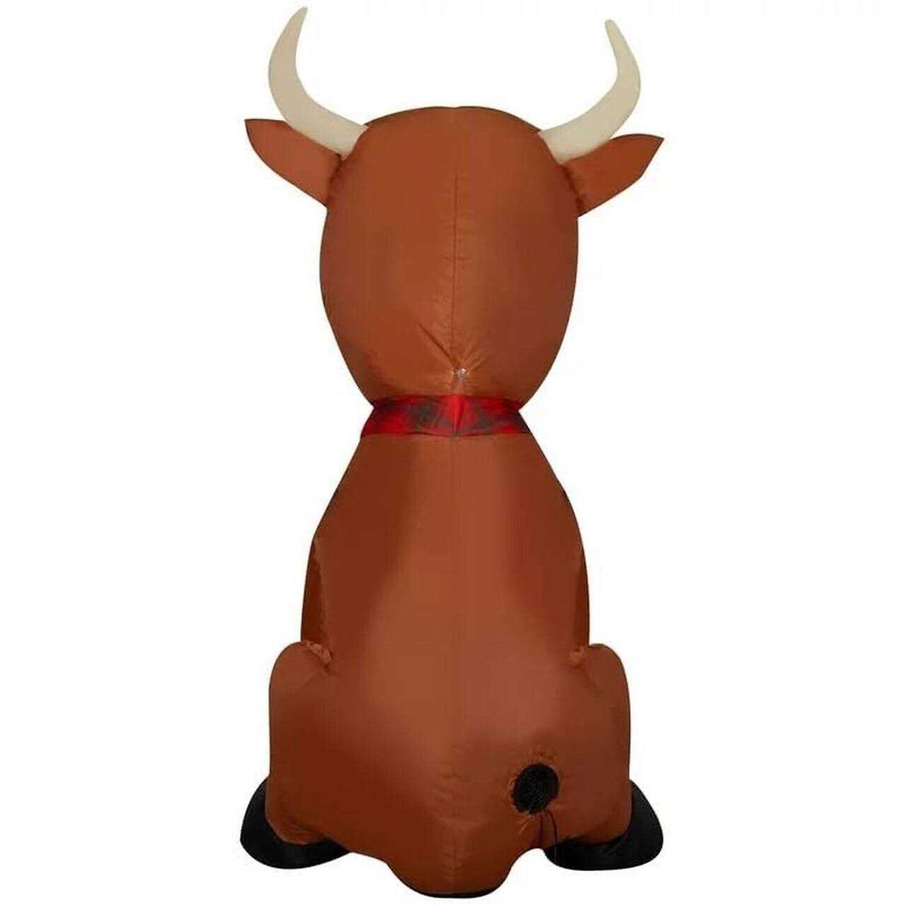 Scottish Cow Santa Hat Inflatable - Image 5