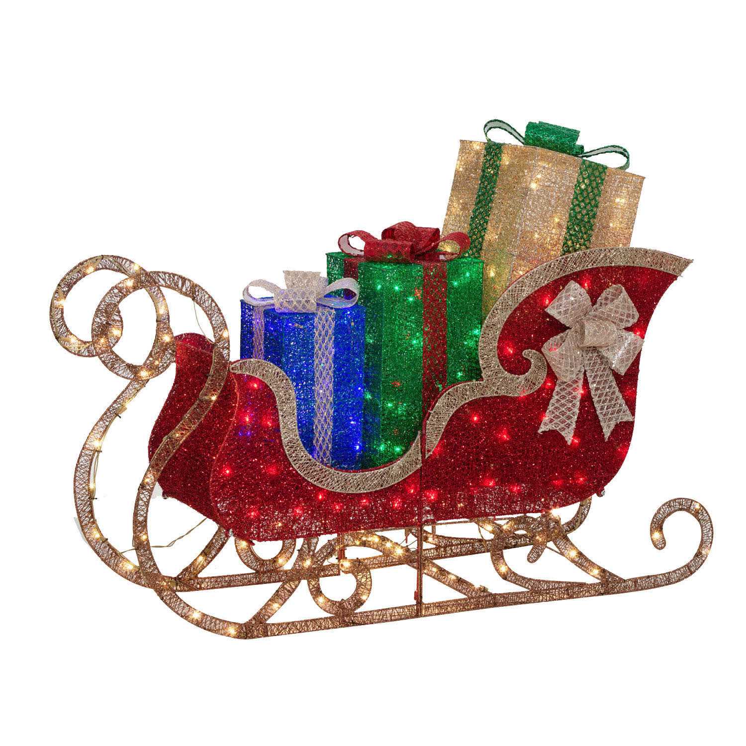 Member's Mark 54' Pre-Lit Glittering Sleigh - Image 3